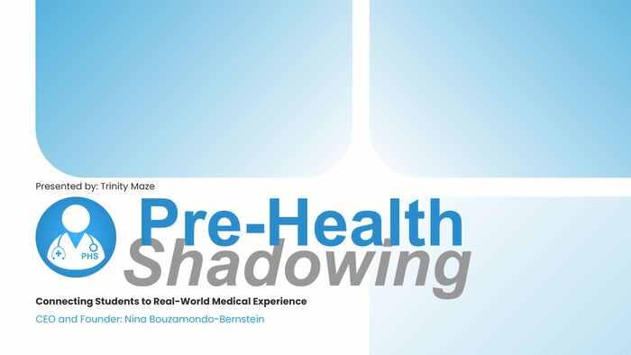 Pre-Health Shadowing Brand Audit preview